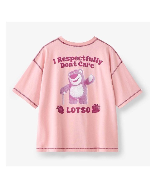 Disney（ディズニー） tシャツ 半袖 配色ステッチプリントTシャツ
