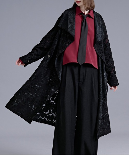 Ellno Loset（エルノロゼット） トレンチコート コート シアー