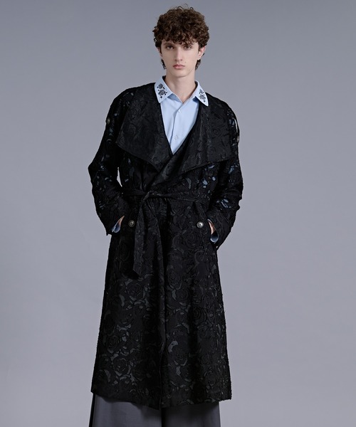 Ellno Loset（エルノロゼット） トレンチコート コート シアー