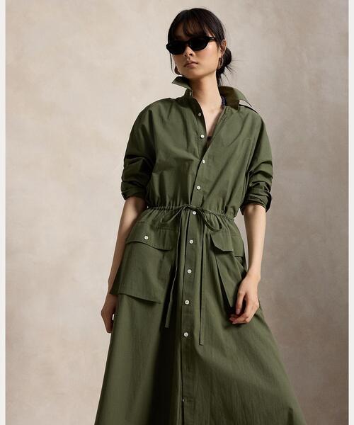 POLO RALPH LAUREN 総柄 半袖シャツワンピース POLO RALPH LAUREN（ポロ・ラルフローレン） ラルフローレン シャツ