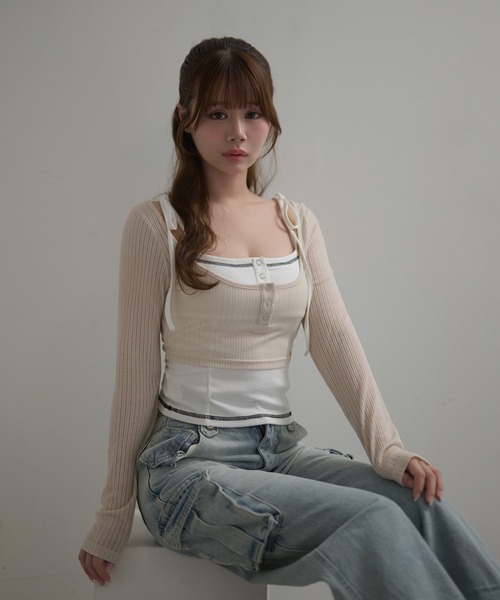 TODAYFUL 「TODAYFUL」 キャミソールニット FREE チャコールグレー