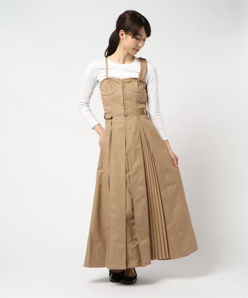 CASA FLINE（カーサフライン） ワンピース フロントホックプリーツ