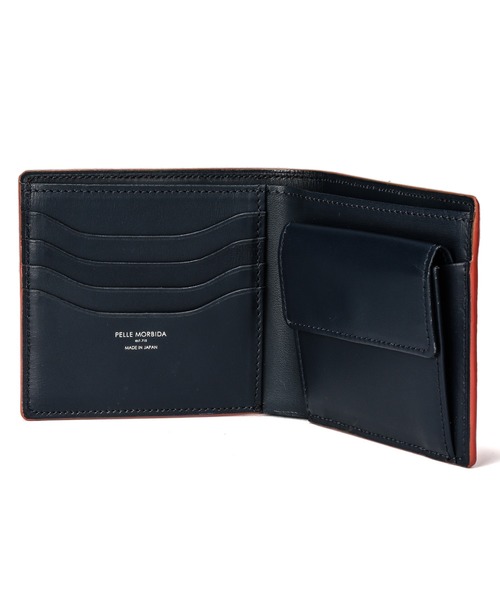 PELLE MORBIDA ペッレモルビダ 二つ折り財布 レザー ブラック