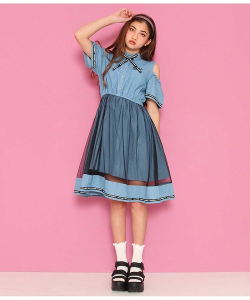 ワンピース 肩アキチュール重ネデニムワンピース Zozotown Paypayモール店 通販 Paypayモール