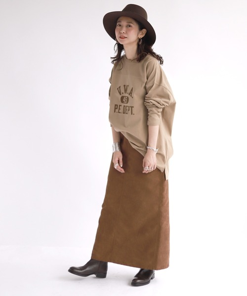 プリントロングTシャツ slobe iena La Hutte ・SLOBE IENA 】 長袖Tシャツ プリントT ロンTEE フレーズ
