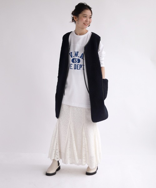 未使用☆タグ付き☆ チャンピオン　SLOBE別注 プリントカットソー SLOBE IENA（スローブイエナ） tシャツ Tシャツ 【Champion