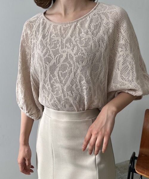 amiur トップス　あ Amiur（エミレ）の「two tone rib long tops（Tシャツ/カットソー
