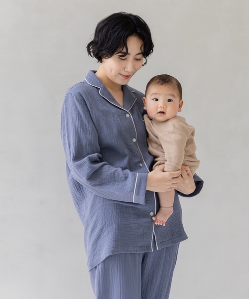 フェリシモMama パジャマ ルームウェア やわらかダブルガーゼが肌に