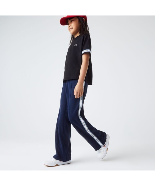 LACOSTE（ラコステ） パンツ ブランドテーピングGIRLSストレート 