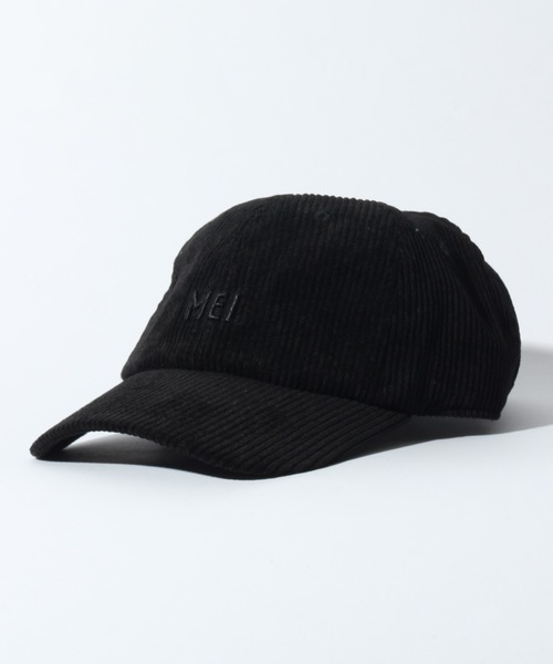 【新品保管品・付属品完備】プラダ コーデュロイ キャップ 三角ロゴ 黒 Mサイズ MEI キャップ 帽子 「MEI/メイ」コーデュロイロゴ刺繍ロー