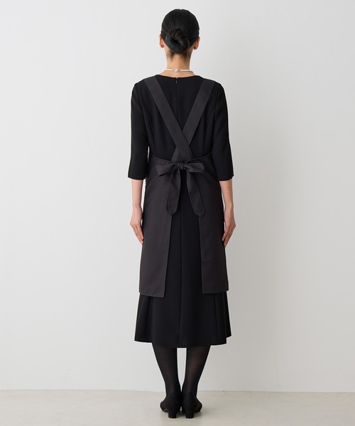 CARETTE（カレット） エプロン ご葬儀に使えるブラックエプロン「喪服