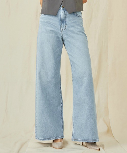 Lee（リー） ワイドパンツ ジーンズ デニム デニムパンツ レディース 