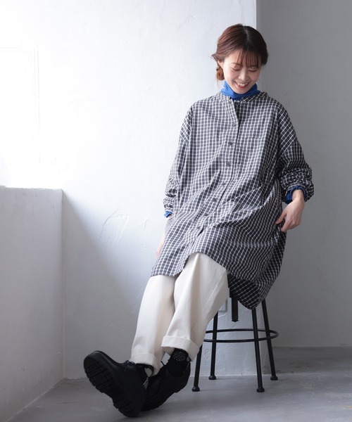 Yuu☆様ご予約品　　　　　　未使用☆soulberry 爽涼チェックのブラウス 爽涼チェックのブラウス（シャツ/ブラウス）｜soulberry（ソウル