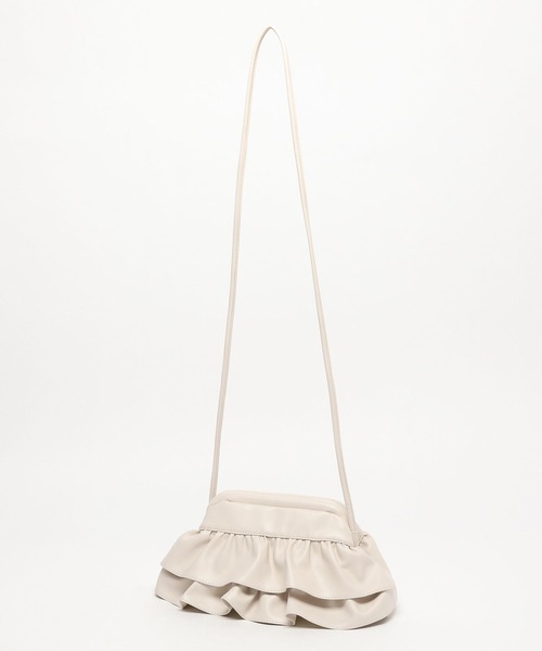 LAKOLE（ラコレ） ショルダーバッグ バッグ 2WAYフリルクラッチ