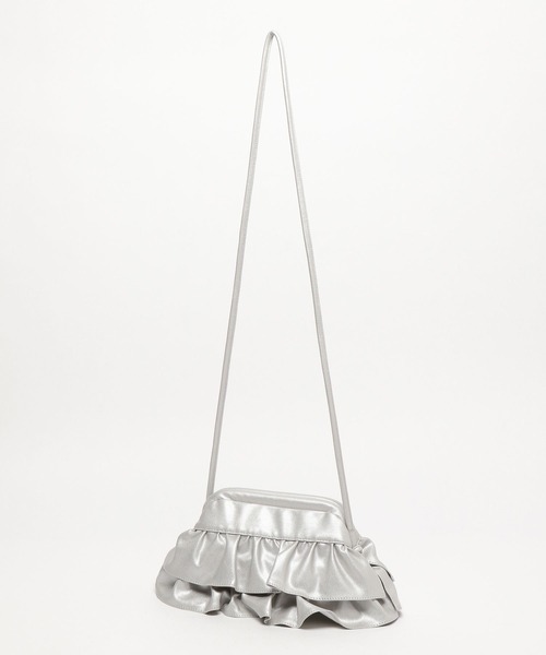 LAKOLE（ラコレ） ショルダーバッグ バッグ 2WAYフリルクラッチ