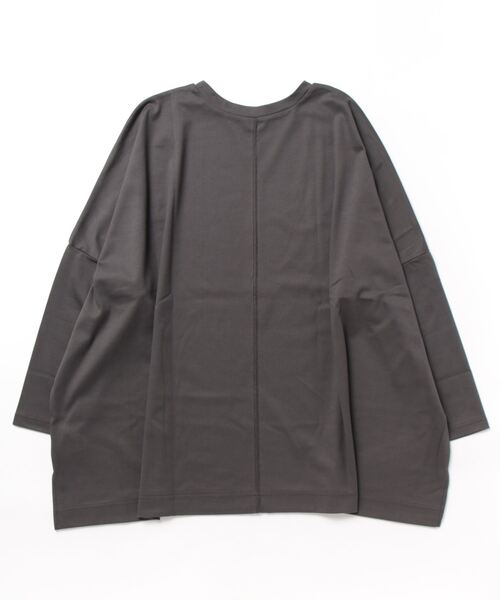 Jines tシャツ 箔プリントスムースワイドプルオーバーカットソー