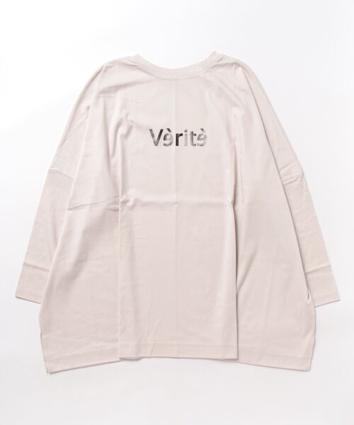 Jines tシャツ 箔プリントスムースワイドプルオーバーカットソー