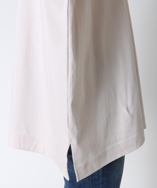 Jines tシャツ 箔プリントスムースワイドプルオーバーカットソー
