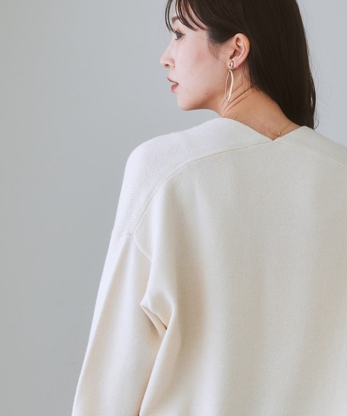 7days Life Styling ニット セーター 「パチパチしにくい」前後
