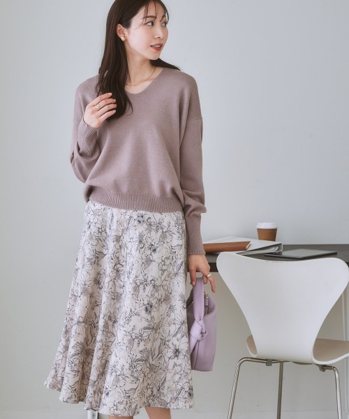 最終お値下げ［超美品] CLANE 蜂ニット 7days Life Styling ニット セーター 「パチパチしにくい」前後