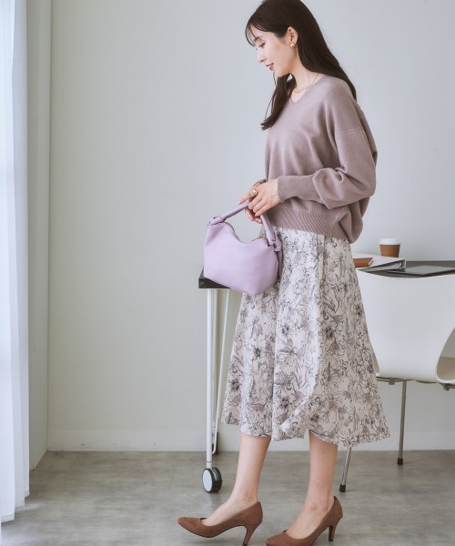 7days Life Styling ニット セーター 「パチパチしにくい」前後