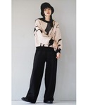 パンツ ベーシック ワイドパンツ レディースの詳細画像1