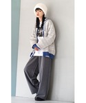 パンツ ベーシック ワイドパンツ レディースの詳細画像3