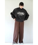 パンツ ベーシック ワイドパンツ レディースの詳細画像4