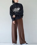 パンツ ベーシック ワイドパンツ レディースの詳細画像5