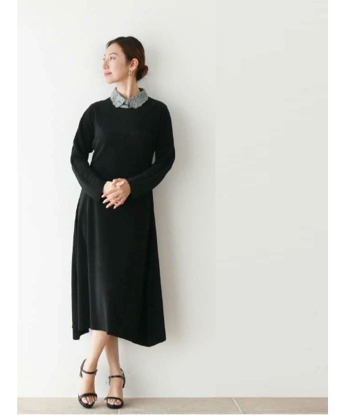 Vieo（ヴィオ） つけ襟 付け襟 いつもにプラスして〜華パールビジュー