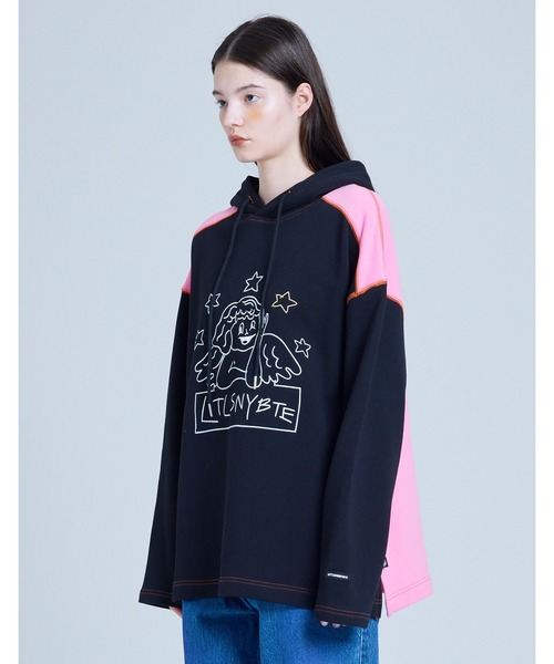 パーカー レディース 「8」「it」「Little sunny bite」angel stitch hoodie｜zozo｜05