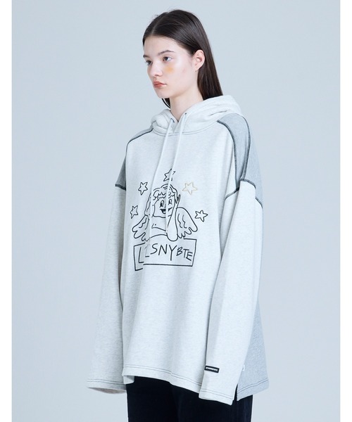 パーカー レディース 「8」「it」「Little sunny bite」angel stitch hoodie｜zozo｜17