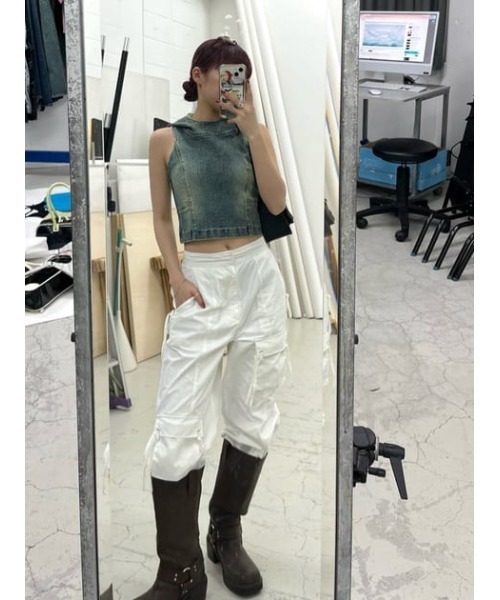 パンツ LAGUA GEM LAGUA GEM スラックス パンツ CORDUROY LOOSEY レディース