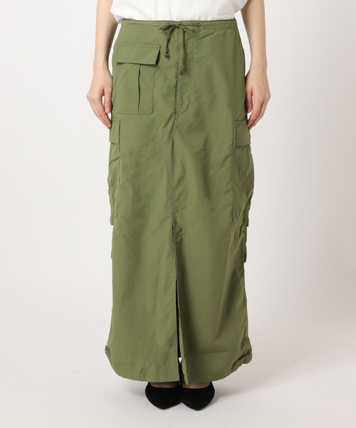 スカート 別注「ARMY TWILL/アーミーツイル」カーゴスリットスカート  