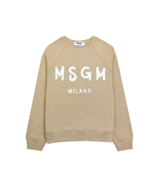 MSGM ブラッシュロゴスウェット/ウィメンズ MSGM トレーナー スウェット 「NEW」MSGM ブラッシュロゴ