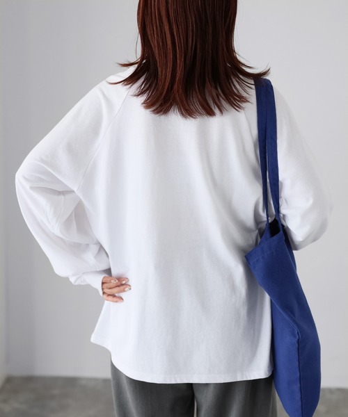 Riberry tシャツ ネコ刺繍ラグランロンT レディース : ZOZOTOWN