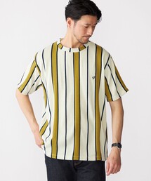 tシャツ 「WEB限定」SHIPS:「吸水速乾」ワンポイント ロゴ リップル ストライプ Tシャツ メンズ｜ZOZOTOWN Yahoo!店