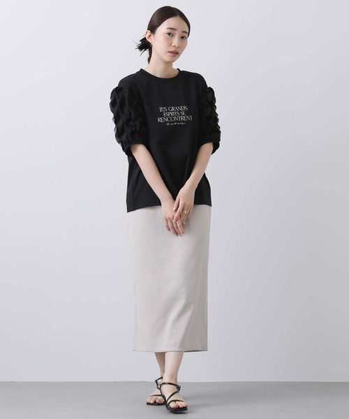 Gready Brilliant tシャツ 袖3Dレースロゴカットソー