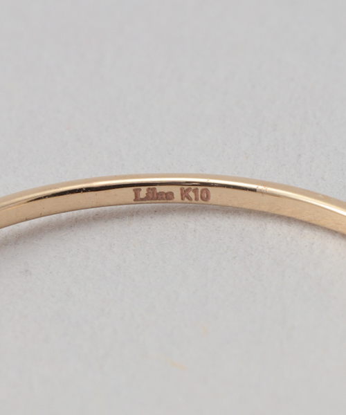 Lilas TREND リング ラフカットクォーツテクスチャーリング K10（リング）｜Lilas