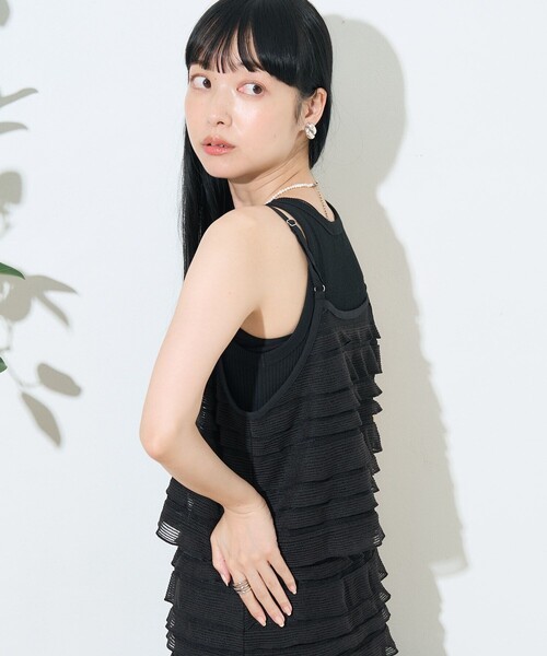 FREAK'S STORE（フリークスストア） キャミソール カットメッシュ 2way