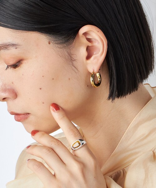SHIPS（シップス） フープ ピアス ステンレス フープ ピアス（S