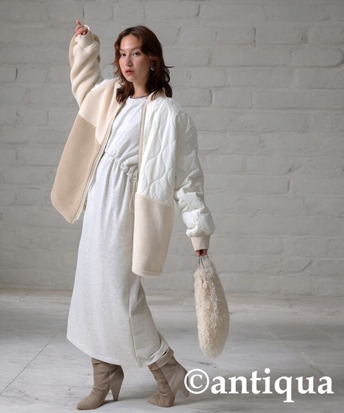 ♦アンティカ♦ 人気完売品キルティングコート アンティカ 美品 大大人気高評価完売品 キルティングコート コート