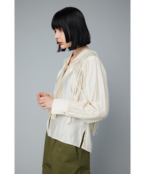 HeRIN.CYE ブラウス シャツ Fringe tops フリンジトップス レディース