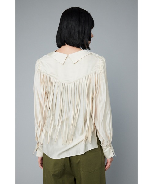 HeRIN.CYE ブラウス シャツ Fringe tops フリンジトップス レディース