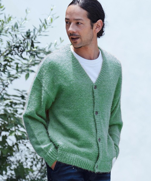 CAMBIO（カンビオ） カーディガン mcg3499-Shaggy Knit Cardigan