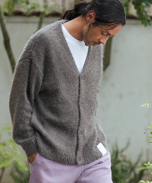 CAMBIO（カンビオ） カーディガン mcg3499-Shaggy Knit Cardigan