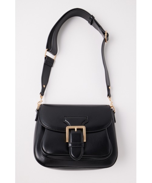 ブラック ショルダーバッグ PRADA プラダ トライアングルロゴ ナイロン レザー ホーボー
