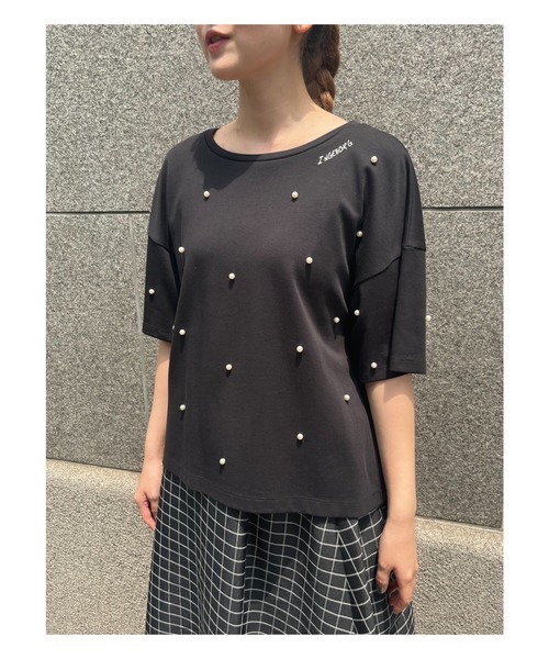 tシャツ パールTシャツ レディース