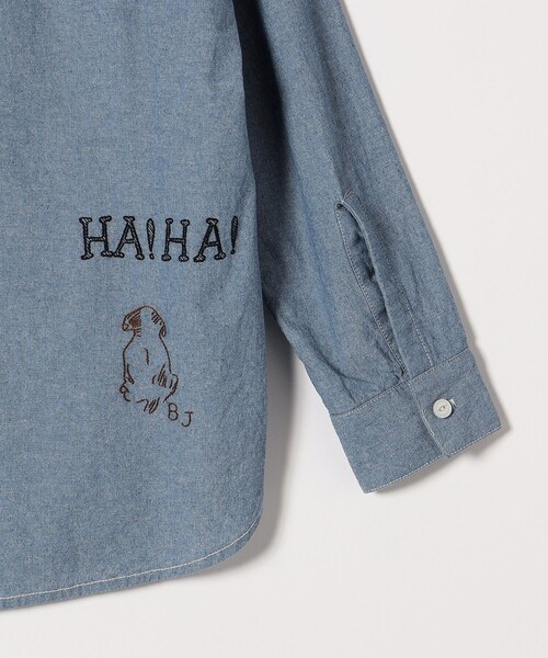 SHIPS for women / シップスウィメン 【SHIPS any別注】PAYDAY:〈洗濯機可能〉メモリアル ステッチ シャンブレー シャツ PAYDAY ブラウス シャツ 「SHIPS any別注」PAYDAY:「洗濯機可能