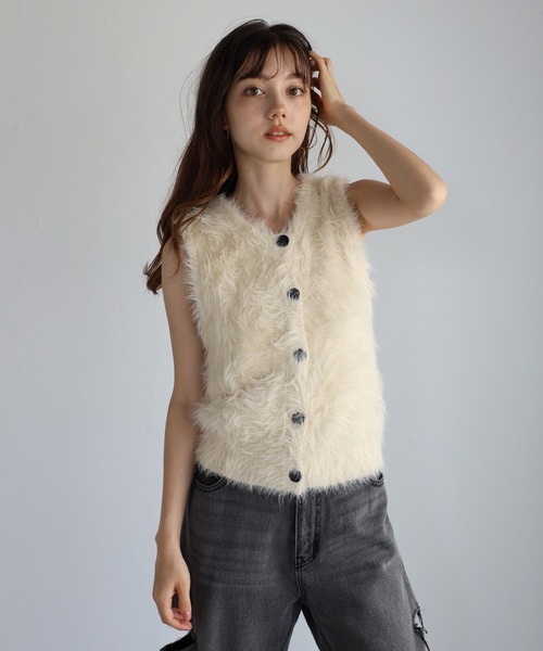 ベスト ジレ カシュクールニット レディース plage(プラージュ ベスト ジレ カシュクールニット レディース plage(プラージュ